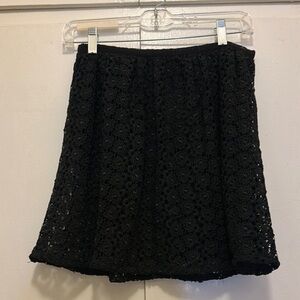 Topshop Black Mini A-Line Skirt Cocktail